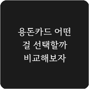 용돈카드 어떤 걸 선택할까 비교해보자