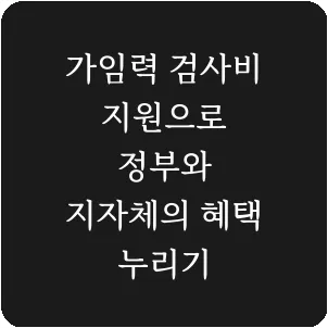 가임력 검사비 지원으로 정부와 지자체의 혜택 누리기